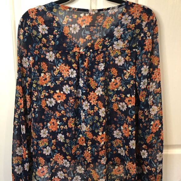 Mossimo Supply Co. Floral wrap blouse - Picture 2 of 4